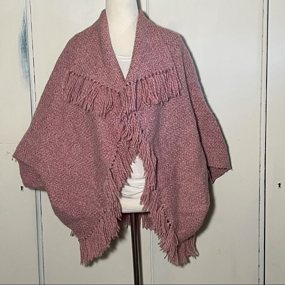 Island Crafts handknit sweater cape